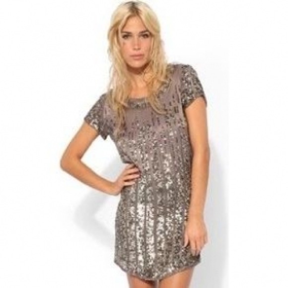 French Connection Sliding Sequin Dress - Picture 6 of 6